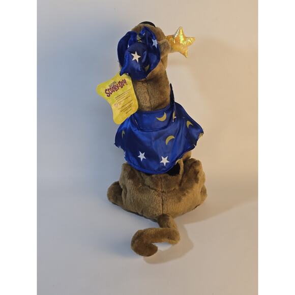 Scooby Doo 16" Vintage Plush 2002 Wizard Hat And Cape Robe Stars Blue - Picture 6 of 8